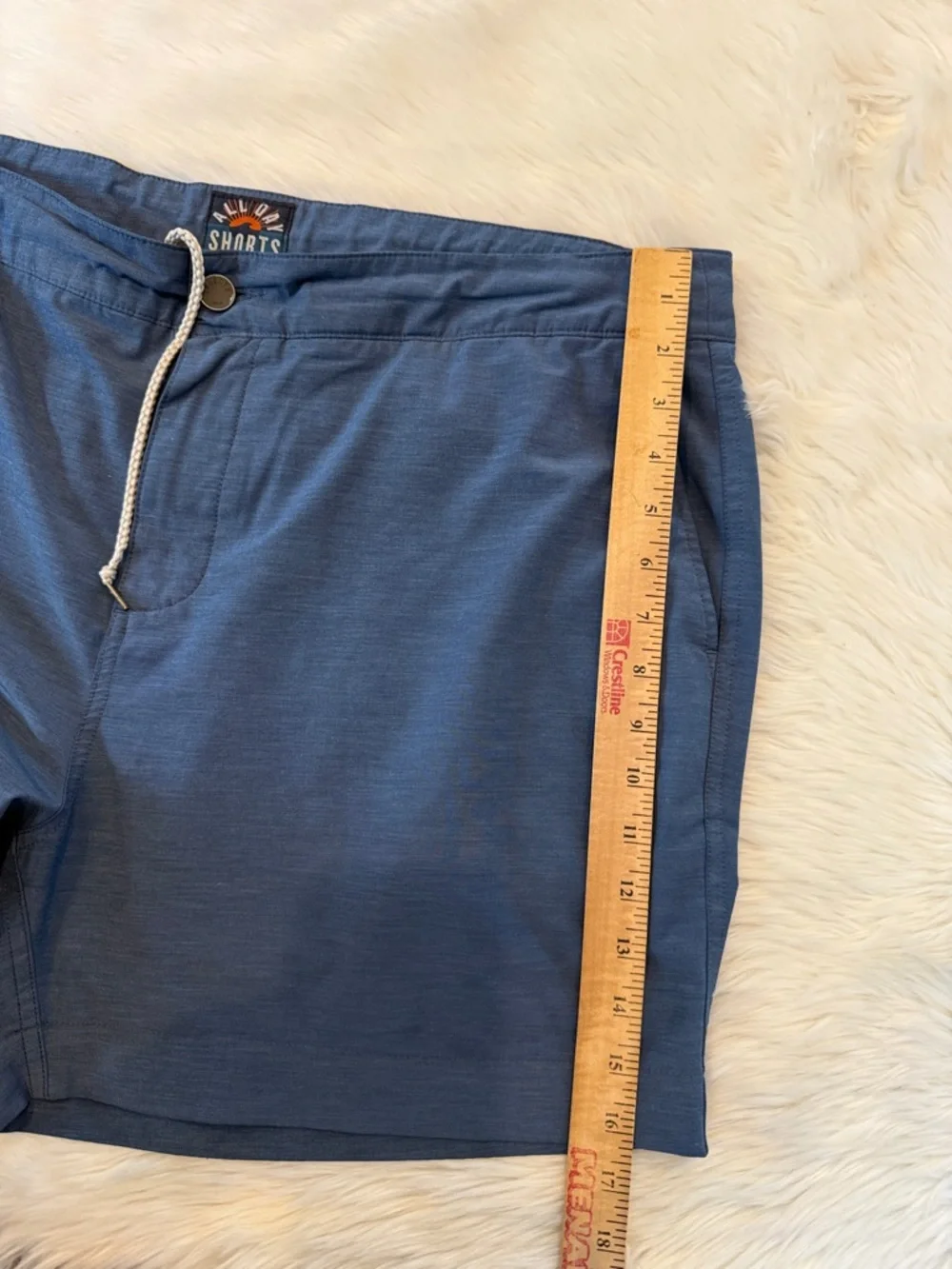 Faherty All Day Shorts 38 Navy 4 Way Stretch Viral Active Essential Pull On